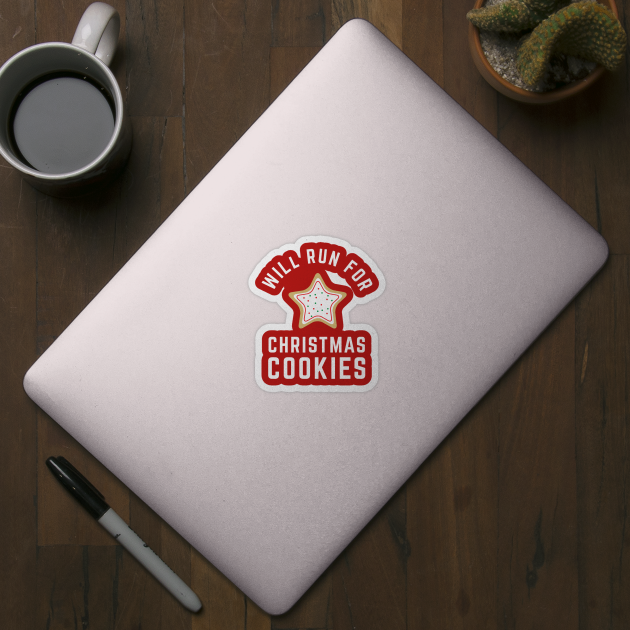 Will Run For Cookies Christmas Cookies Christmas Running by PodDesignShop